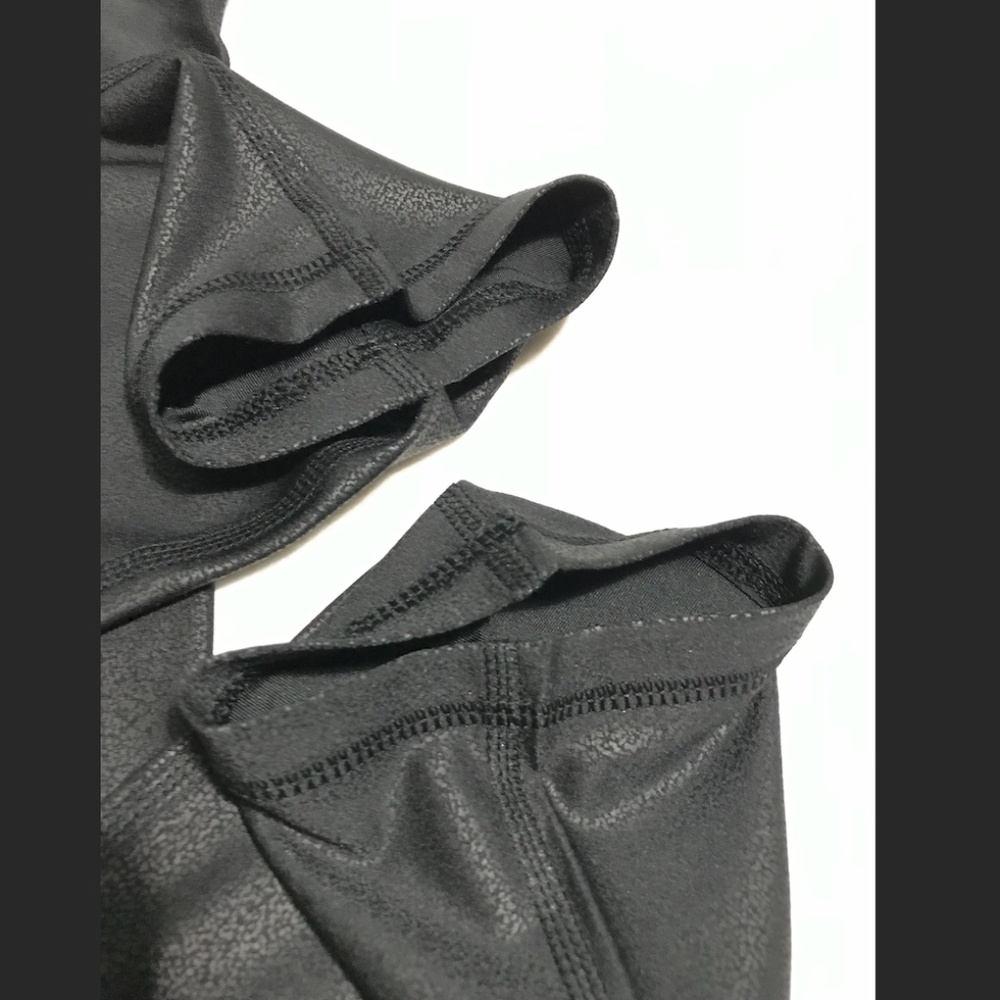 4/$29 Mr Basics legging 2XL black faux leather - Picture 5 of 6